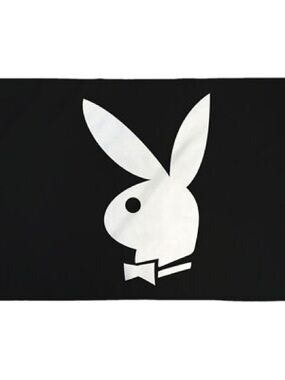 PLAYBOY Black & White Bunny Tapestry